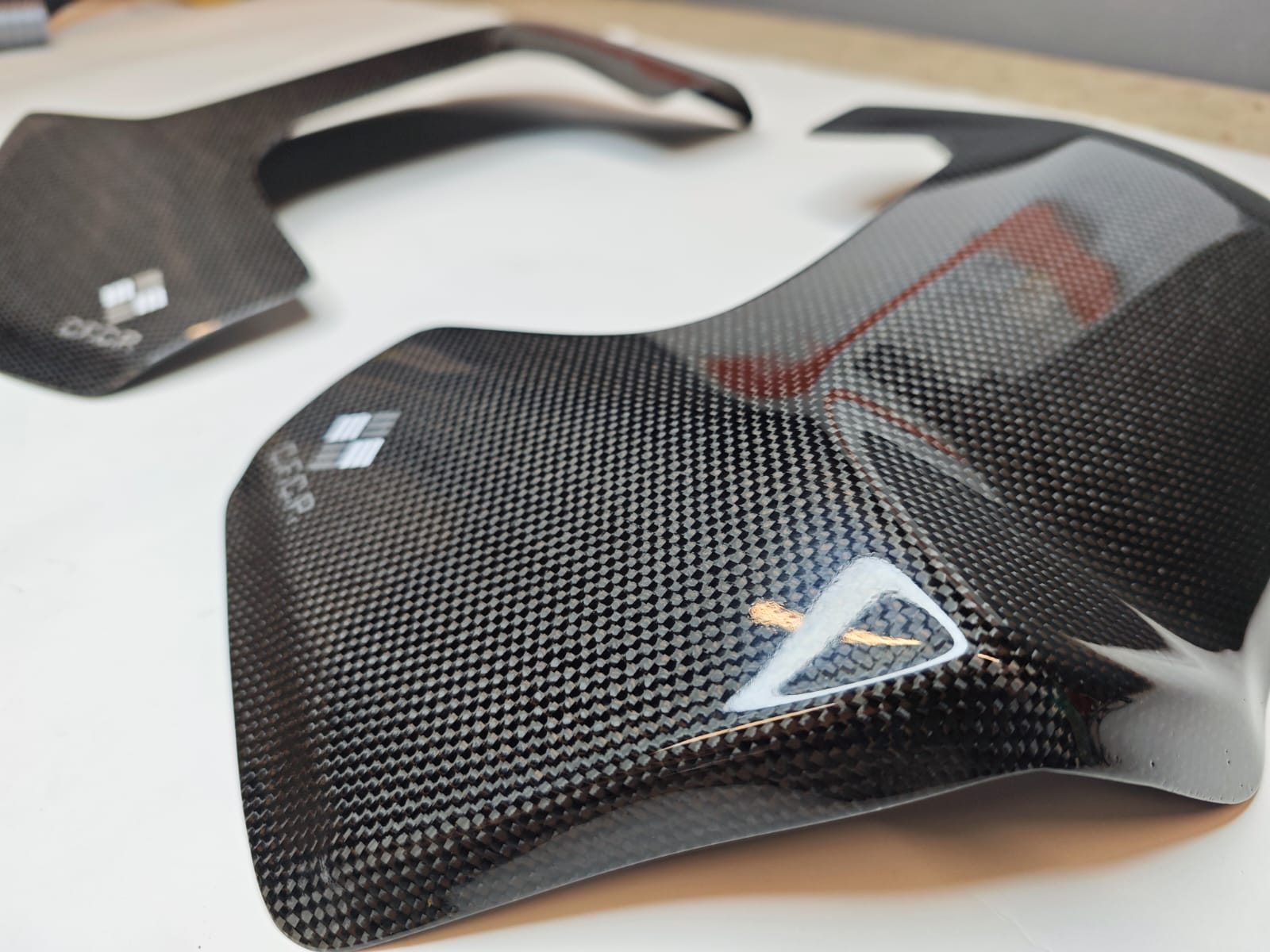 Carbon fiber tank protectors for Ducati DesertX (2022-2025)